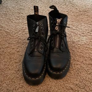 Doc Marten platform combat boots